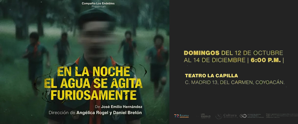 En la noche el agua se agita furiosamente