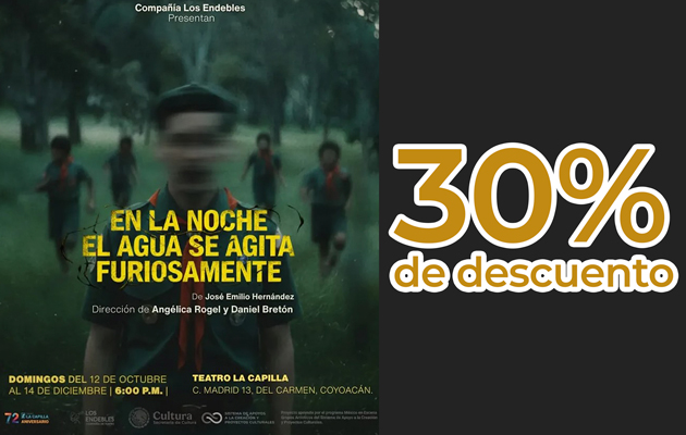 En la noche el agua se agita furiosamente